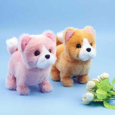 China Factory direct sale children's electric toy dog ​​can walk simulation decompression DOG PLAY multi-color CUTE creative teddy gold hair for sale