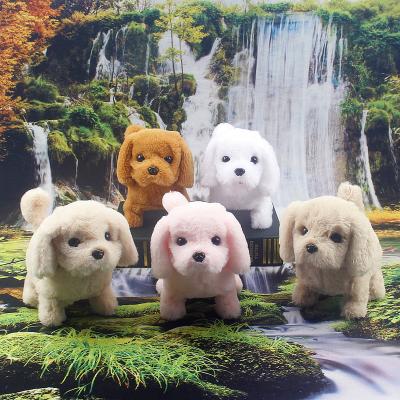 China Can walk the toy teddy bear battery animal cute dog decompression of the new strange electric funny plush dog children simulation other toy for sale