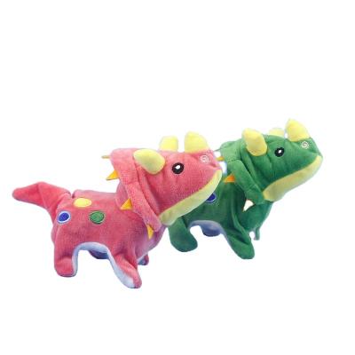 China Electric Dinosaur New Arrive Baby Pet Small Plush Electric Dinosaur Toys Custom for sale