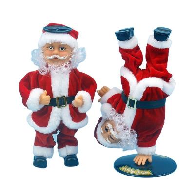 China Can Dance and Bring Music China Exports Christmas Gifts Music Santa Claus Toys Grandpa Can Dance Handstand Spinning Christmas Eve Toys for sale