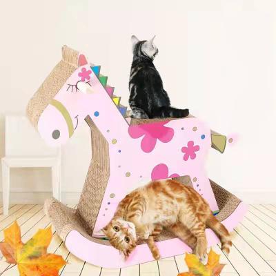 China Cat Scratch Play Cartoon Viable Modern Paper Pet Scratching Mail Cat Scratcher for sale