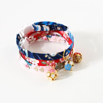 China Blue Pink Red JEWELED Dog & Cat Chinlon Jeweled Waterproof Designer Dog Collar Buckle for sale