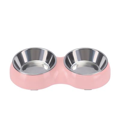 China Fashionable Rounded Pet Food Sustainable Water Storage Stainless Steel Pet Feeding Supplies Bowl for sale