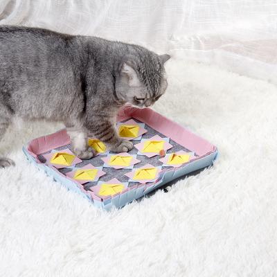 China Fashionable Stocked Cloth Puppy Training Pad Stocked Dog Square Cat Lick Mat Pad for sale