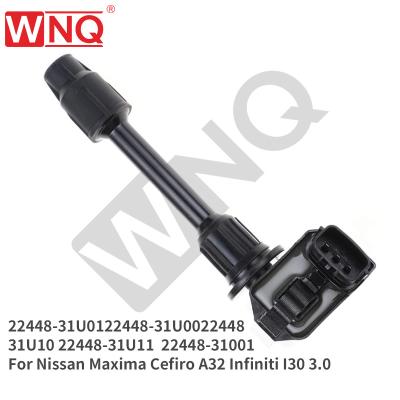 China WNQ Ignition Coil 22448-31U01 22448-31U00 2244831U11 For Nissan Maxima Cefiro A32 Infiniti I30 3.0 OEM STANDARD SIZE for sale