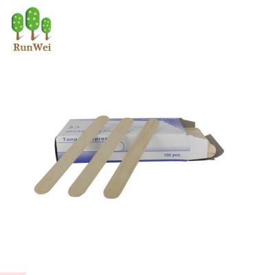 China Birch Wood Golden Supplier Good Quality Medical Wooden Spatula For Kids for sale