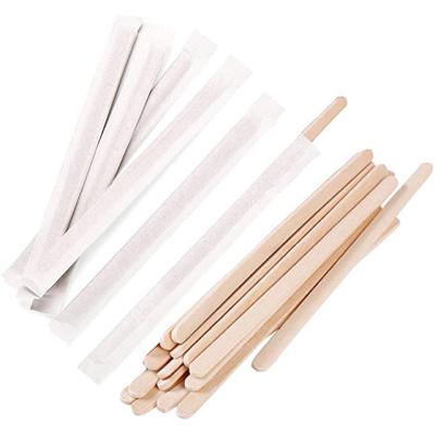 China Sustainable Handmade Coffee Splash Stick Disposable Coffee Stick / Wooden Coffee Stick for sale