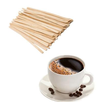 China Durable Disposable Eco-Friendly Wooden Stirrer Coffee Stirrer Stick for sale