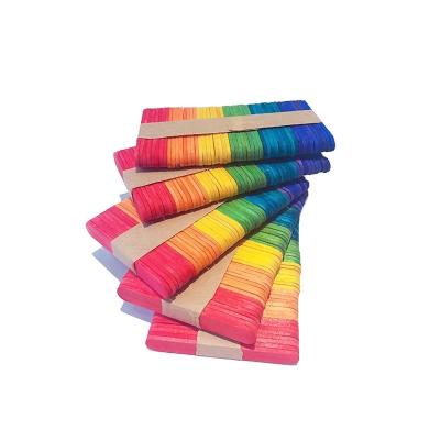 China Cost Effective Sustainable Craft Popsicle Stick Craft Wooden Ice Cream Stick for sale