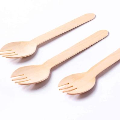 China Cake dessert disposable wooden knife and fork can store wooden spoon and wooden knife and fork for a long time for sale