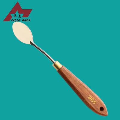 China Used for mixing and mixing paint stainless steel oil paint small palette knife for sale