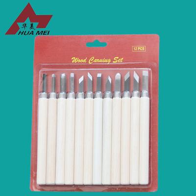 China Eco - Friendly Material 12 Pcs Professional Wood Carving Knife Set / Wood Carving Tool for sale