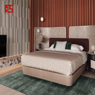 China Modern Business Express Hotel Bed Economy Serviced Apartment Furniture Room Set Bedroom Furniture for sale