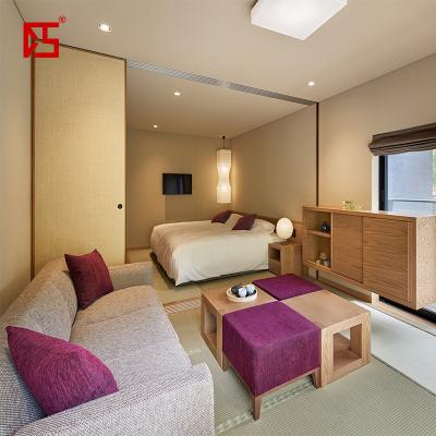 China Modern Japanese Minimalist Design Hotel Furniture Customized Hotel Furniture Bedroom Sets for sale