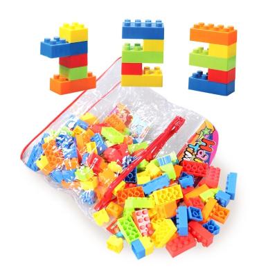 China Educational Mega Blocks Building Block Plastic Ziplock Bag Children DIY Classic Educational Bricks Toys for sale