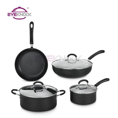 China Sustainable Forged Aluminum Induction Cookware Set Non Stick Cookware Set for sale