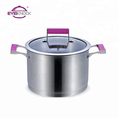 China Masterclass Premium Stainless Steel Cookware Soup Pot Sustainable Stock Pot Casserole for sale