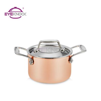 China New Design Mini Copper Triply Cookware Sets Hot Sale Viable for sale