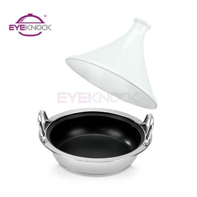 China Sustainable Non-Stick Cookware 26cm Sets Stainless Steel Moroccan Tagine Tagine Pot for sale