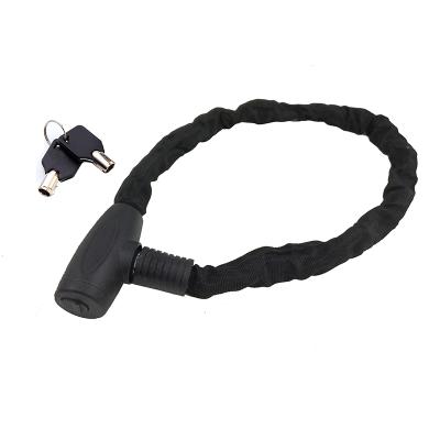 China High Quality Waterproof Cover Chain Lock with Two Plum Blossom Keys Bicycle and Motorcycle Useful for Chain Lock with Keys for sale