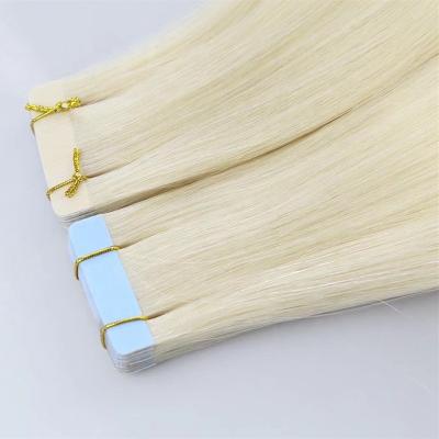 China Highknight Silky Straight 100% Virgin Hair Deep End Tape In Blonde Color Double Ended Hair Extension 613 Tape In Hair Extensions Vendors for sale