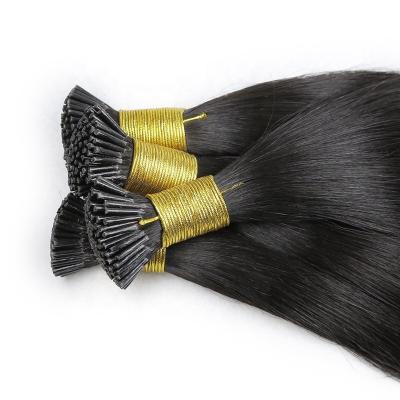 China Wholesale Highknight Silky Straight Wave Keratin I Tip Hair Extensions Unprocessed Virgin Russian Prebonded Hair I Tip Hair Extensions 100% for sale