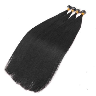 China Highknight Silky Straight 100% Virgin Brazilian Human Hair 10A Silky Straight 1# U-tip Extensions Hair Nail Extensions for sale