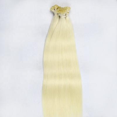 China Wholesale Price Highknight Silky Straight Wave 100% Blonde Mink Brazilian Raw Virgin Human Hair Color 613# Flat-Tip Hair Extensions for sale