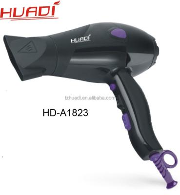 China Foldable Professional Ceramic Hair Dryer Blow Dryer AC Motor Negative Ion HUADI Maker 2 Speeds for sale