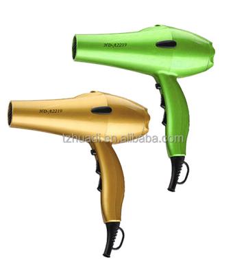 China HUADI Salon Use 2400W Powerful Ionice Ionic Hair Dryer With Light Secador De Cabelo Hair Blow Dryer 220V for sale