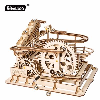 China Eco-friendly Laser Cutting China Toy Factory 3D Building Wooden Puzzles For Adults for sale