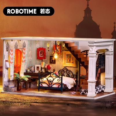 China Eco-friendly Laser Cut Robotime Rolife DGF02 Factory Other Wooden Furniture Toys Gifts Wood Crafts DIY Miniature Doll House for sale