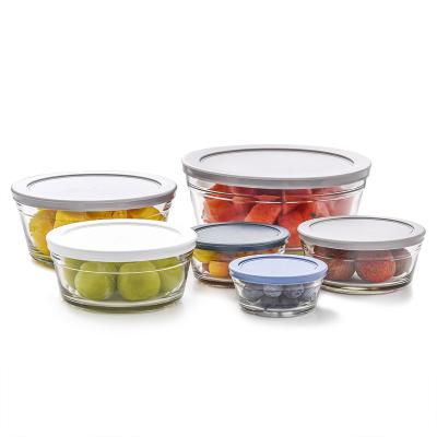 China Good quality new style viable style multifunctional mixing bowl glass salad bowl glass fruit bowl for sale