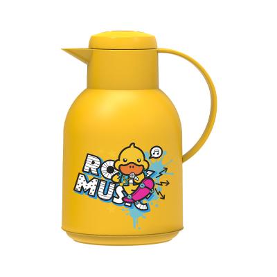 China PORTABLE G. DUCK Vacuum Flask Thermos High quality green-blue red-pink cute thermos 1000ml for sale