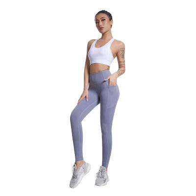 China Sexy High Waisted Women Pants Workout Wear Gym Yoga Gaiters Yoga Fitness Gaiters Breathable Seamless Sport Equipment for sale