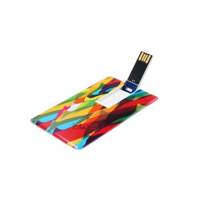 China Flash Card 2GB 8GB 16GB 32GB USB Wafer Music Industry Card USB Drive Credit Card With Logo Print Colorful for sale