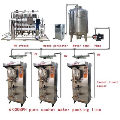 China Milk Pouch Beverage Production Line 3000*2000*2000mm 220v/380v for sale