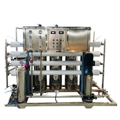 China food & Beverage Plant 2000L/H Water Purified Reverse Osmosis Treatment Machine for sale