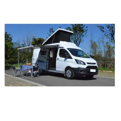 China Newest Campervan/otorhome/caravan/travel rv motorhome 4pc white/silver rocker flange roof trailer 2021 campervan, noise top carava for sale