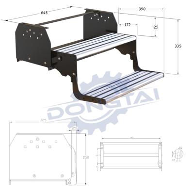 China Amazon 2021 hot sale rigid motorhome step carpnent for camping trailer for sale