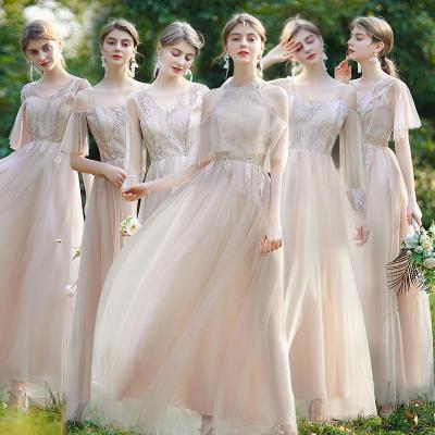 China Plus Size Mermaid Bridesmaid Dresses Thigh Elegant Women Trumpet Long Prom Wedding Party Dress for sale