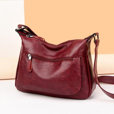 China Luxury Fashion Handbags Women Bags Fashion Soft PU Leather Women Shoulder Large Vintage Handbags Ladies Tote Bag for sale