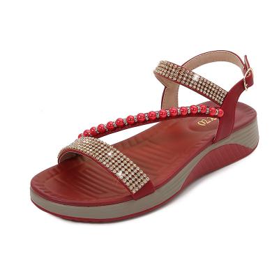 China Fashion Trend Woman Sandals Shoes Slippers Wedges Bohemia Beach Roman Sandals for sale