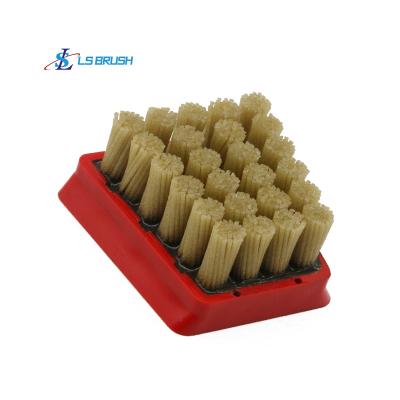 China Deburring and Making Leather & Antique Outdoor Diamond Polishing Tools Frankfurt Abrasive Brushes with Nylon PA612 Filaments for Making Marble Leather Surface for sale