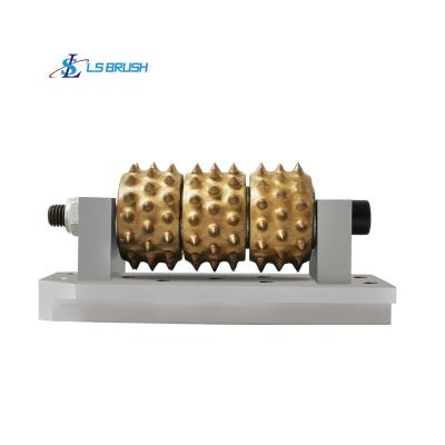 China Litchi Roller Abrasive Drum Rough Diamond Bush Hammer Plate Wheel Frankfurt Outdoor Diamond Brush for Cylinder Stone Plate for sale