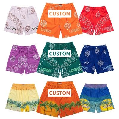 China Custom Logo Double Layer Breathable Running Quick Dry Shorts Mesh Shorts Summer Gym Sportswear Anti-Wrinkle Sublimation for sale