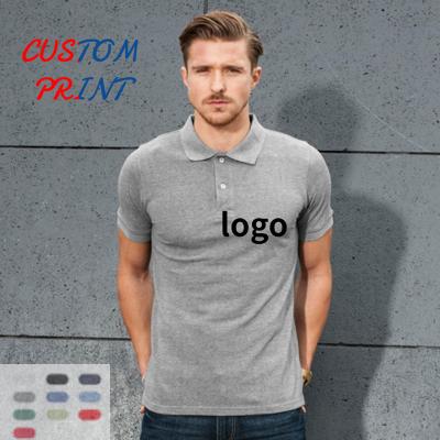 China OEM Logo Short Sleeve Polo Shirt Custom Anti-wrinkle Printed Sublimated T-Shirt Polo Shirt For Men Custom Golf Polo Shirt for sale