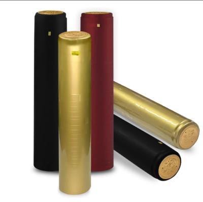 China Custom Non Spill Wine Bottle Shrink Wrap With PVC Heat Shrink Capsules for sale