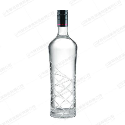 China Clear Glass Bottles for Vodka Whisky Rum Gin and Liquor 500ml 700ml OEM/ODM Solutions for sale