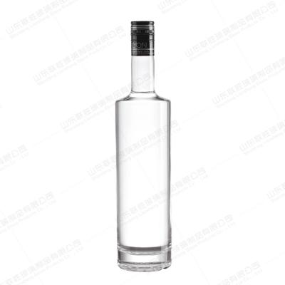 China Hot Stamping Glass Bottle for Vodka Glass Collar Manufacture Included Large Production for sale